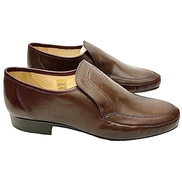 Grenson Baxter Mens Loafers Brown Leather Feathermaster UK 8.5 US 9.5 England main image 8
